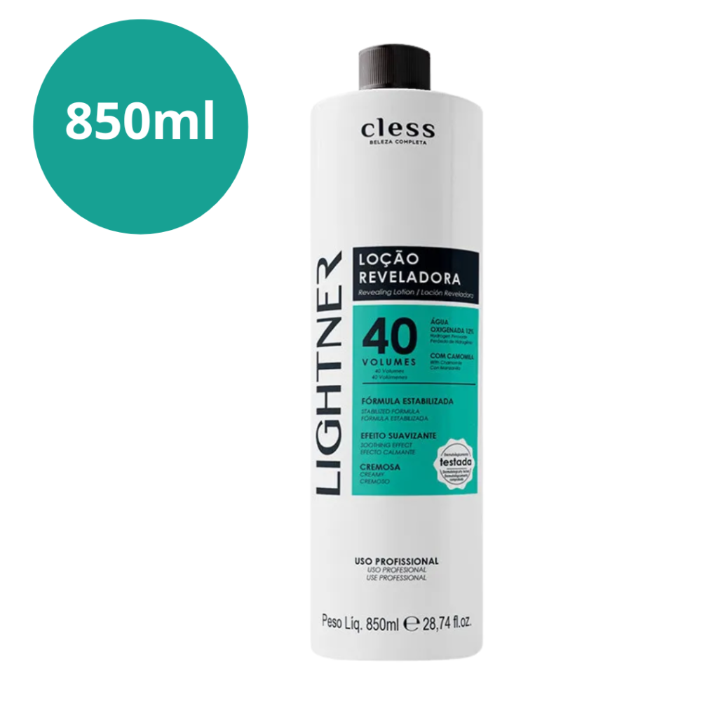 Água Oxigenada Lightner 850ml 40vol 