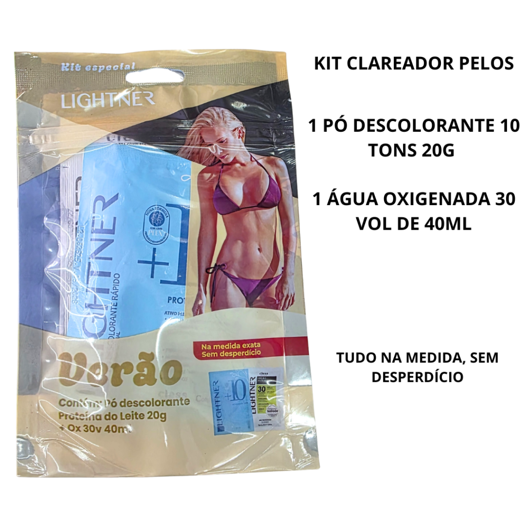 Kit Clareador de Pelos Lightner Verão 
