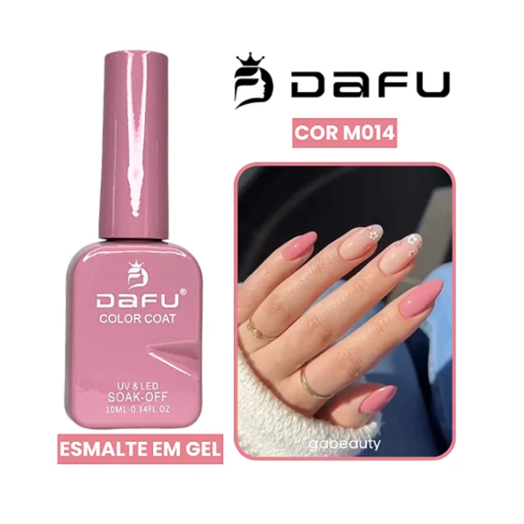 Esmalte UV Gel Dafu Cremoso Rosé 014