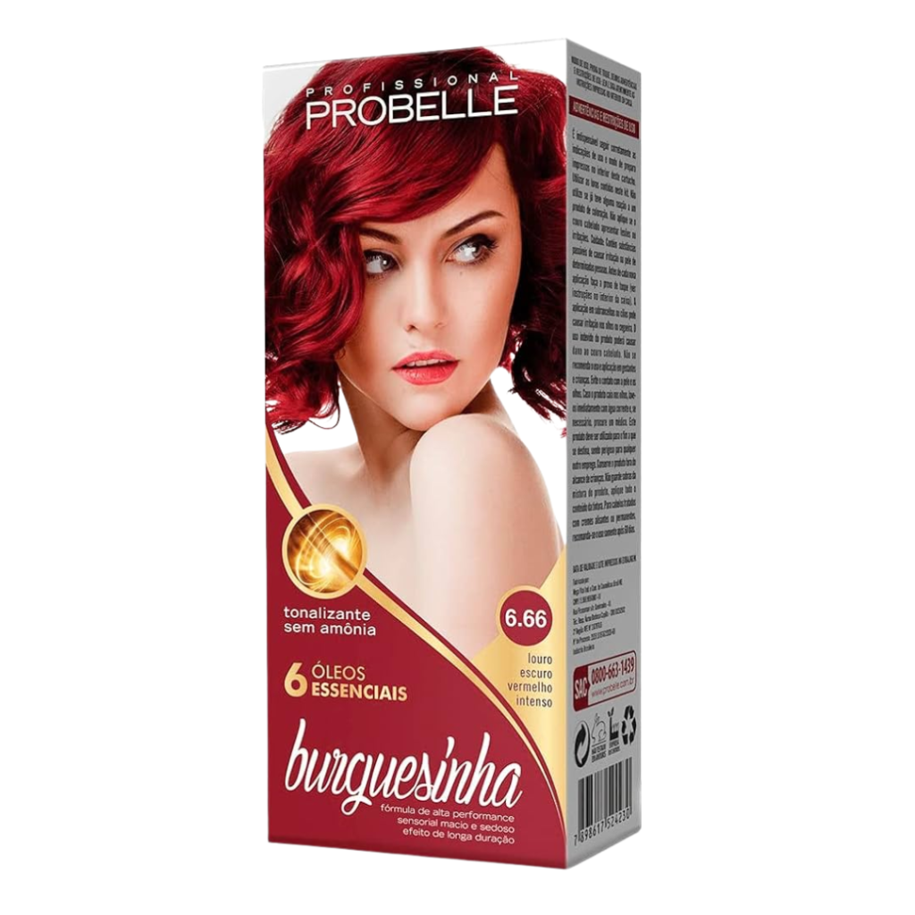 Tonalizante Vermelho Burguesinha Probelle 6.66