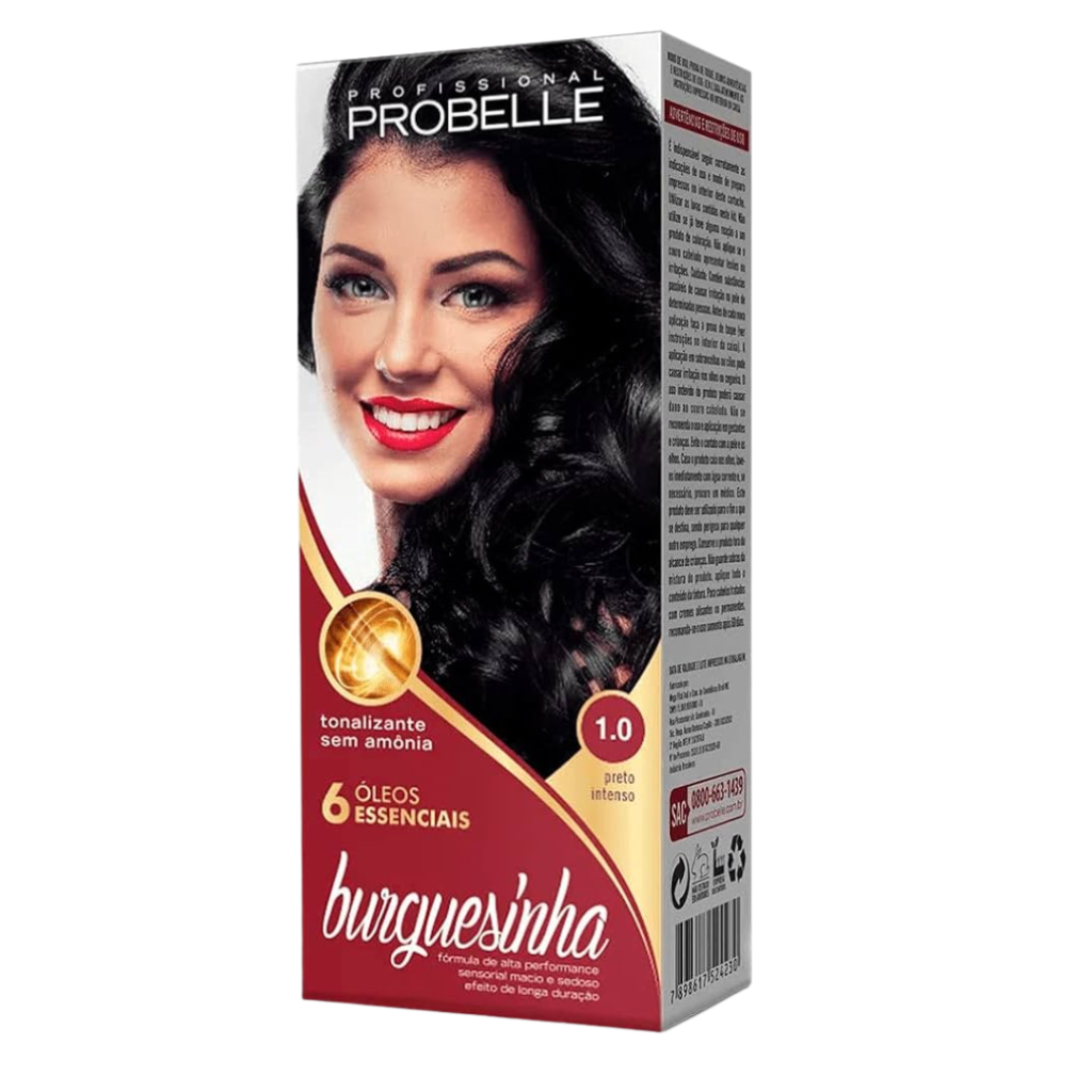 Tonalizante Preto Burguesinha Probelle 1.0