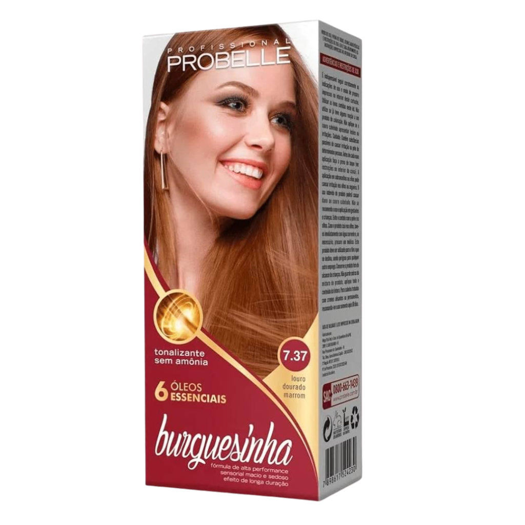 Tonalizante Loiro Dourado Burguesinha Probelle 7.37
