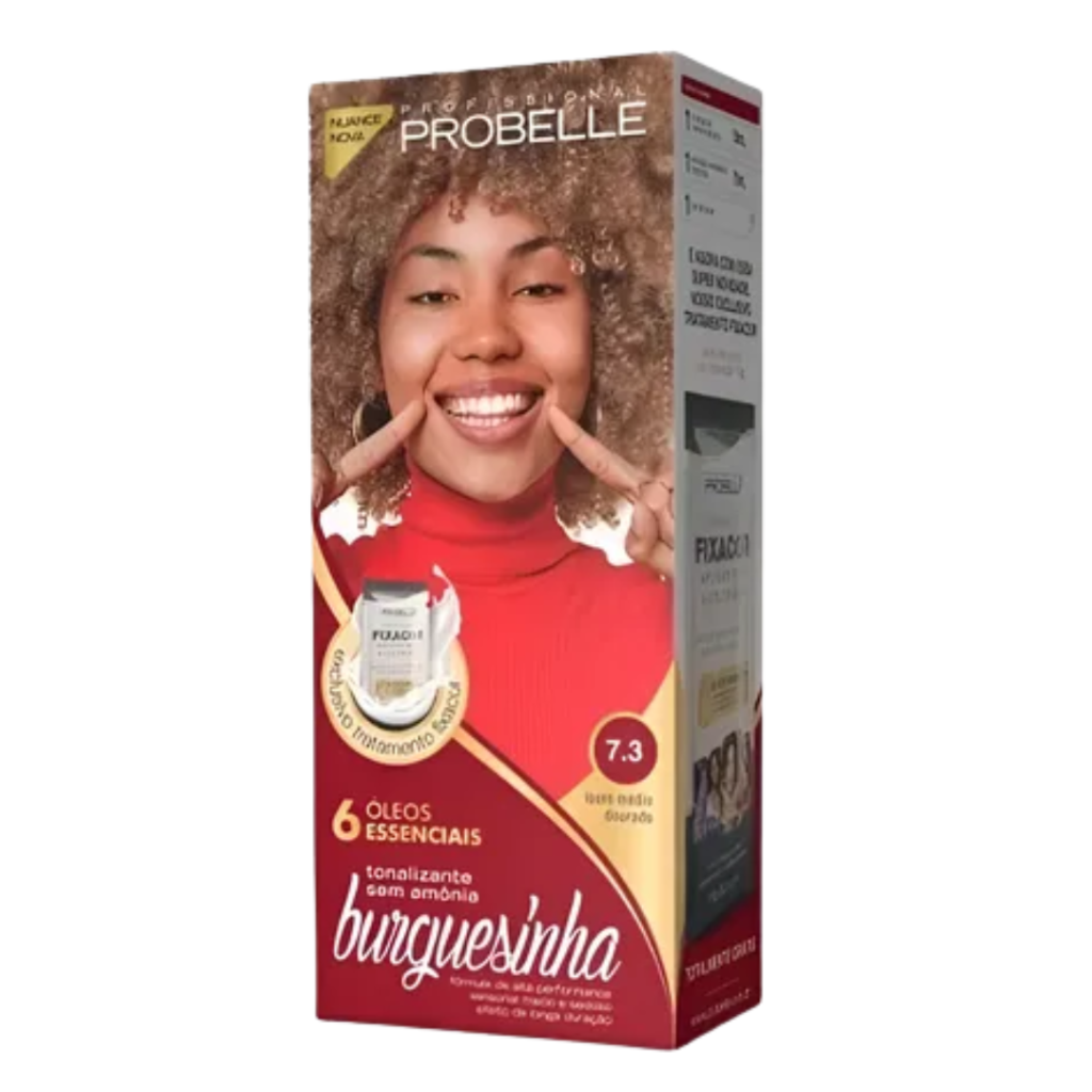 Tonalizante Loiro Dourado Burguesinha Probelle 7.3 