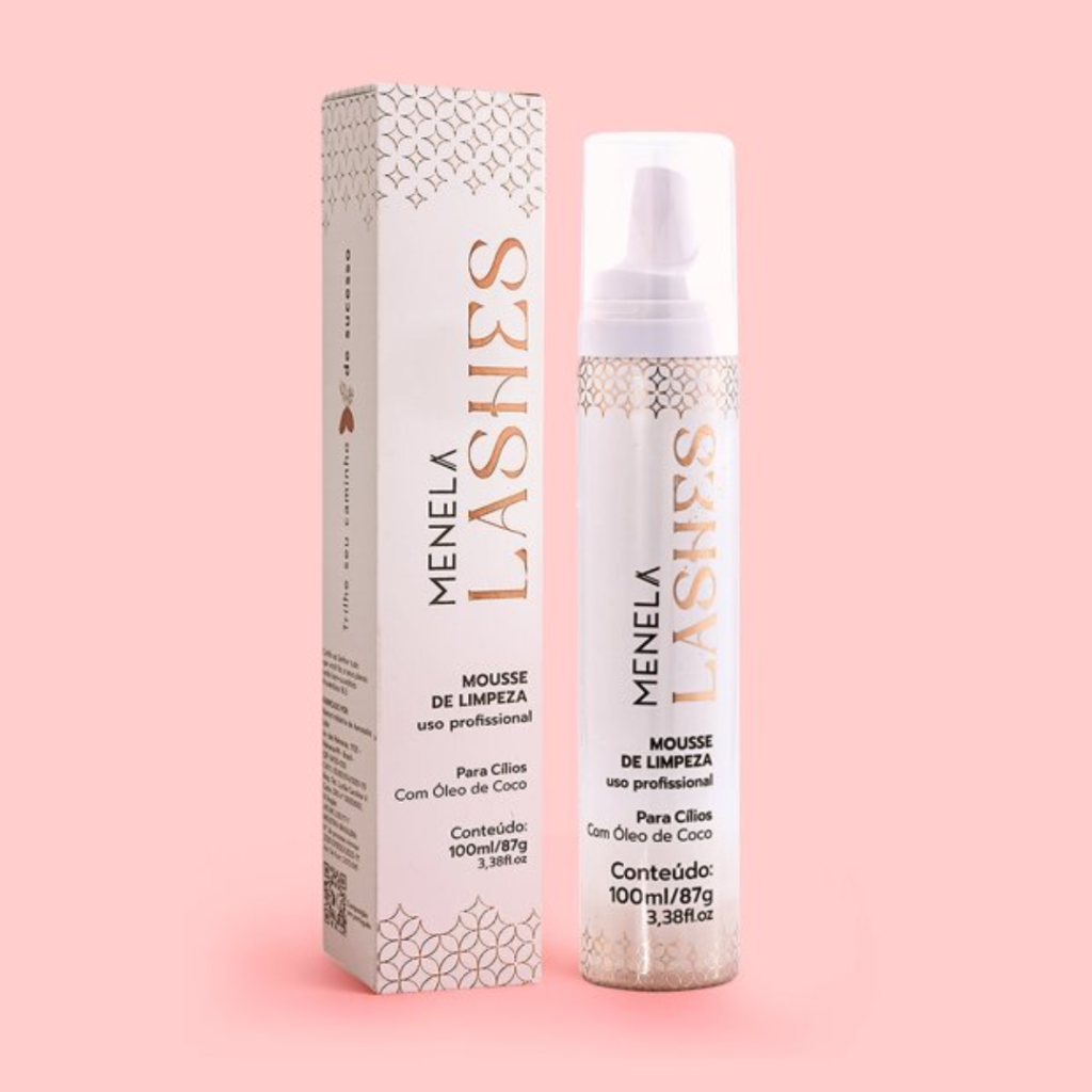 Mousse de Limpeza Cílios Menela 100ml 