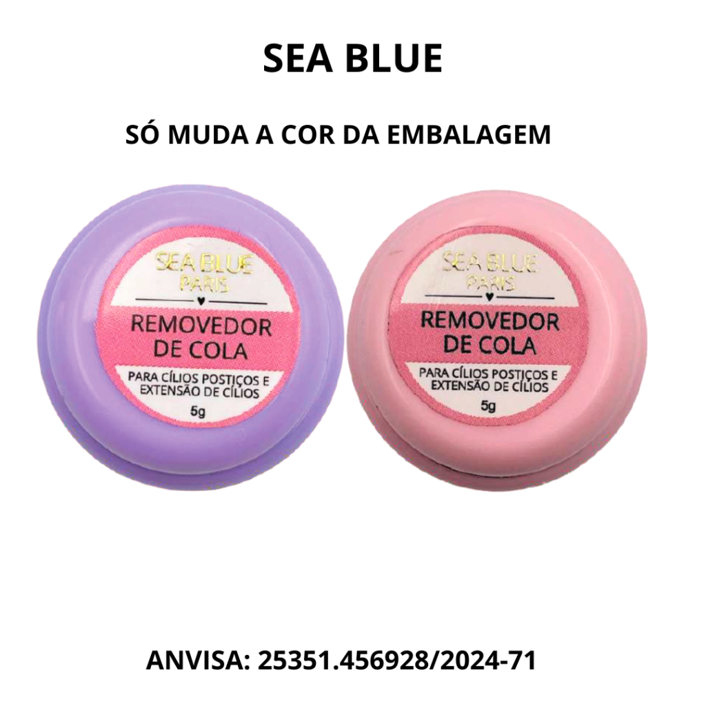 Removedor de Cola de Extensão de Cílios Pasta Sea Blue 5g