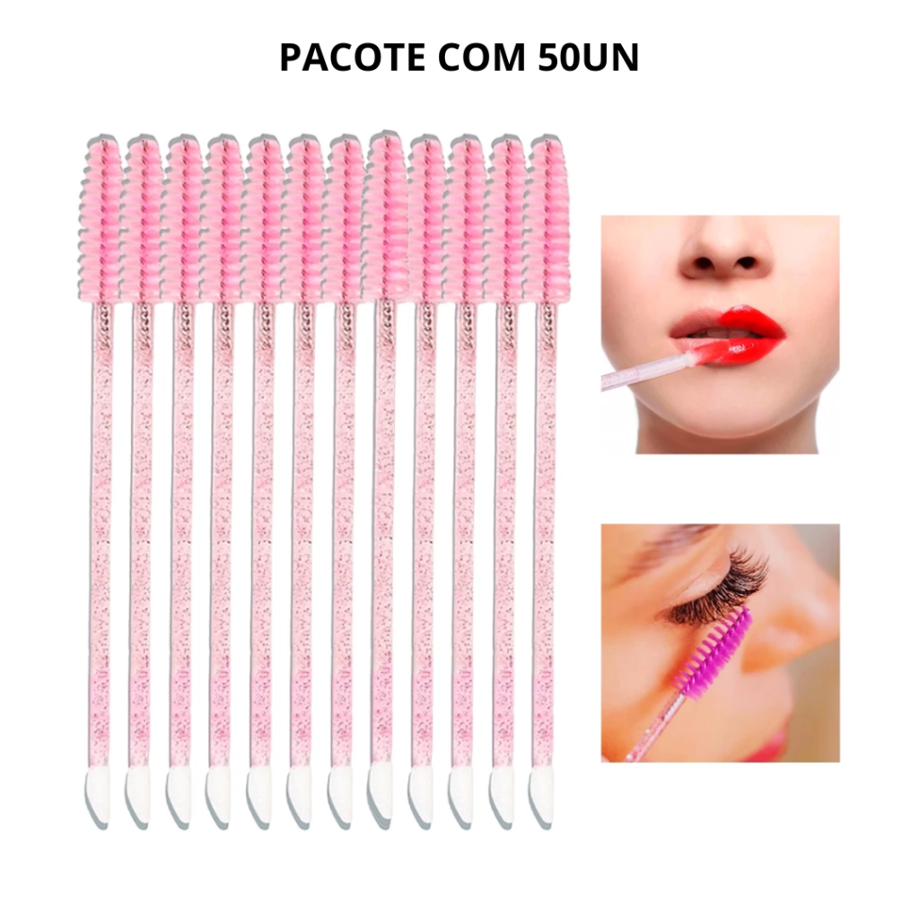 Pacote Lip Gloss com Escovinha 50un