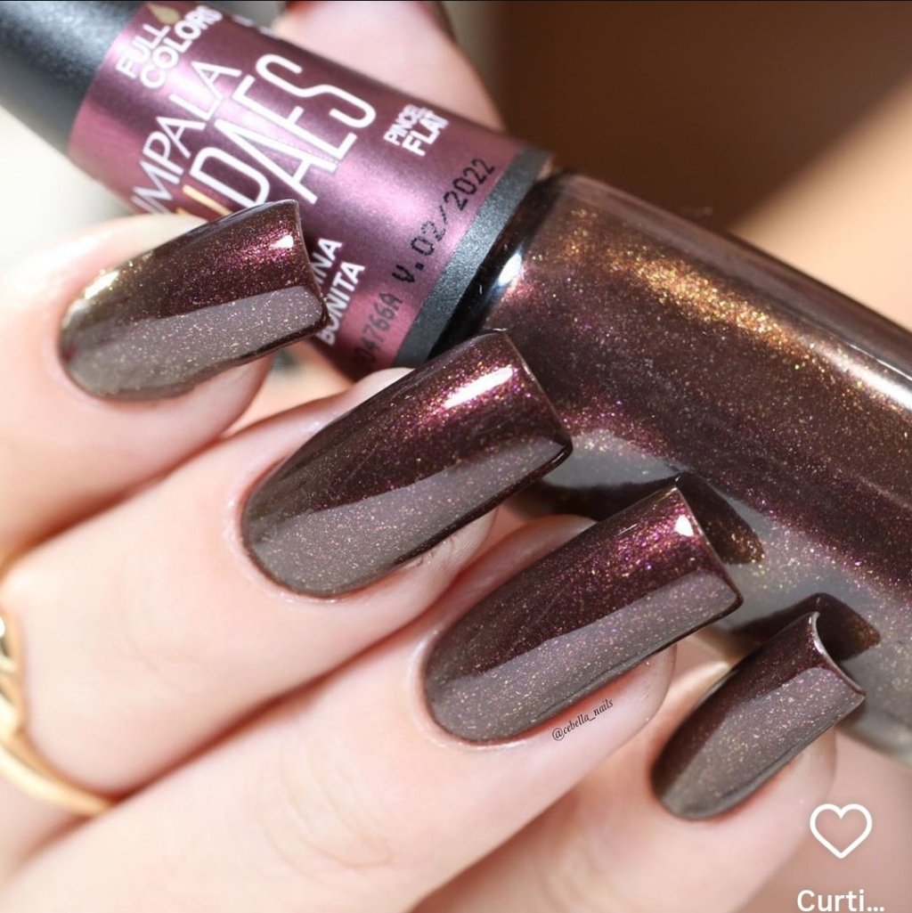 Esmalte Marrom Impala Ju Paes Menina Bonita 