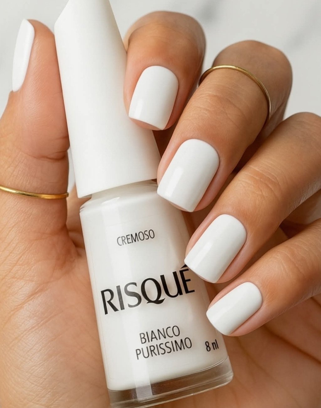 Esmalte Branco Risqué Bianco Purissímo 