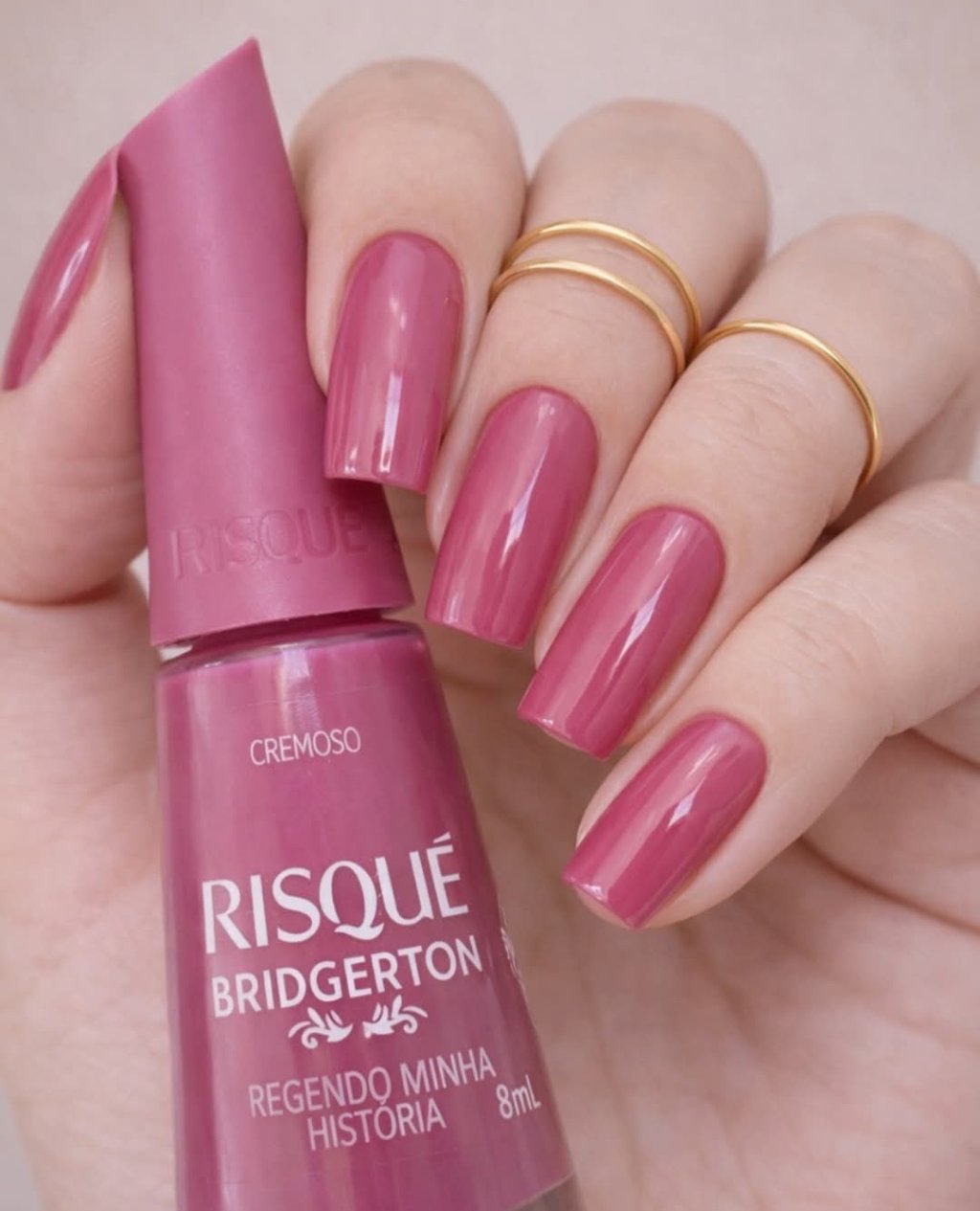 Esmalte Rosa Risqué Regendo Minha História Bridgerton 