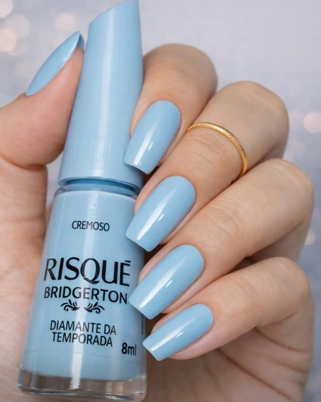 Esmalte Azul Risqué Diamante da Temporada Bridgerton 