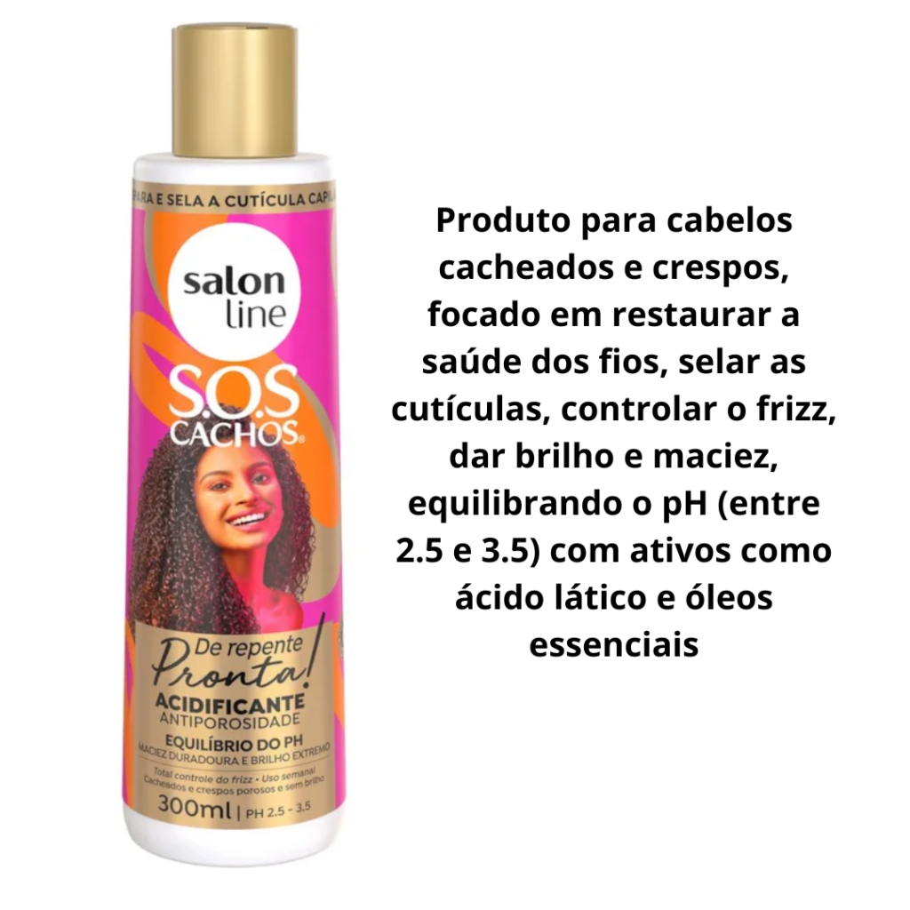 Acidificante Salon line De Repente Pronta 300ml 