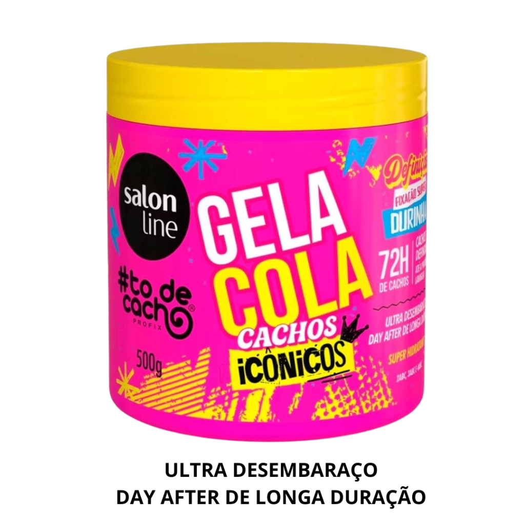 Gelatina Salon Line To de Cachos Gela Cola 500g  