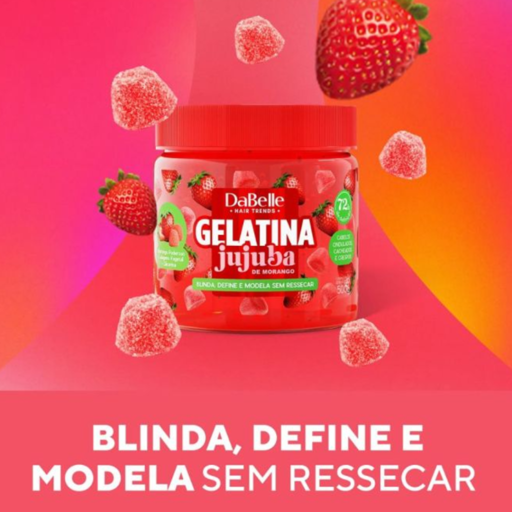 Gelatina Dabelle Jujuba Morango 500g