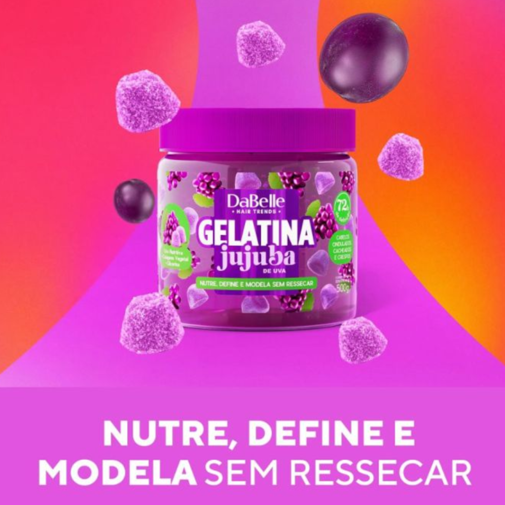 Gelatina Dabelle Jujuba Uva 500g