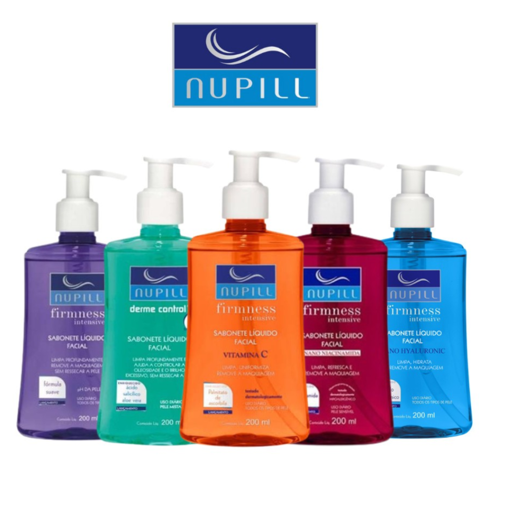 Sabonete Líquido Facial Nupill 200ml 