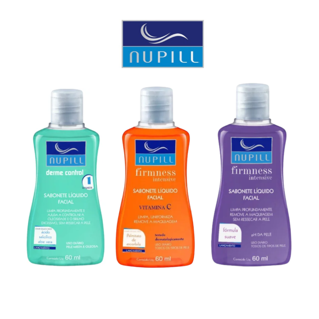 Sabonete Líquido Facial Nupill 60ml  