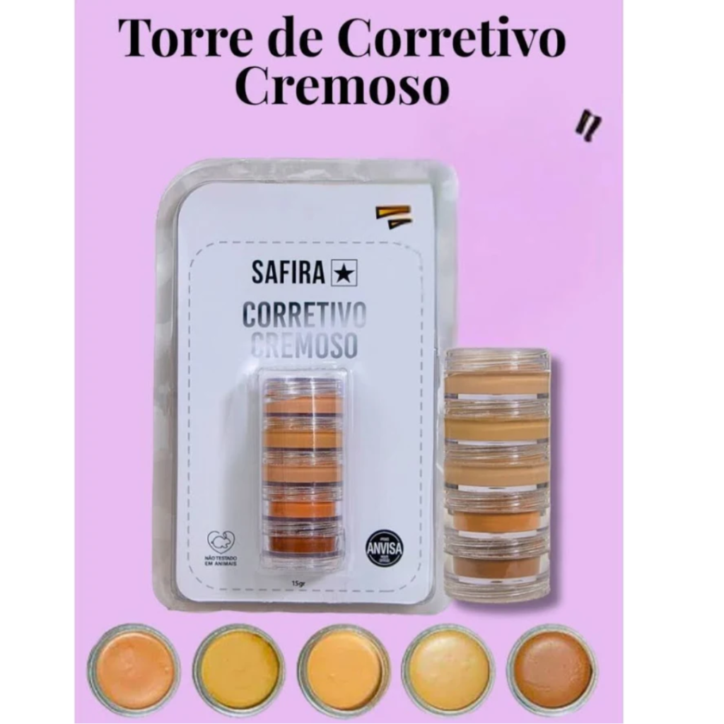 Corretivo Cremoso Facial Torre Safira