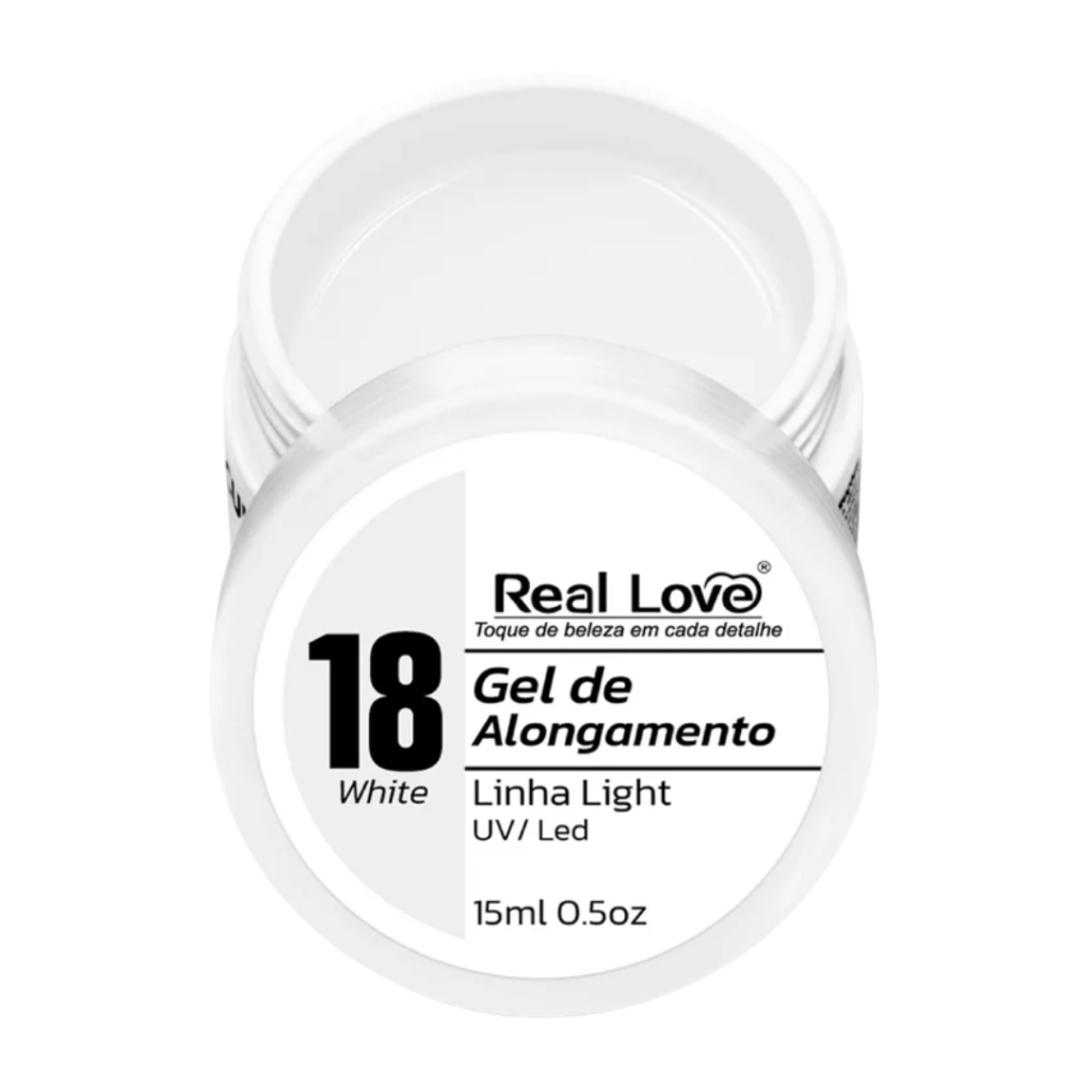 Gel Light nº 18 White (Branco) Real Love - Allsmile 