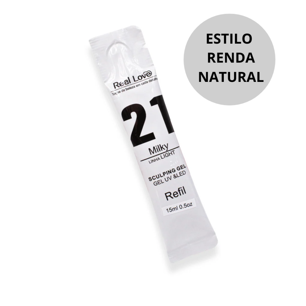 SACHÊ Gel Light nº 21 MILKY - Real Love 15g - Allsmile 