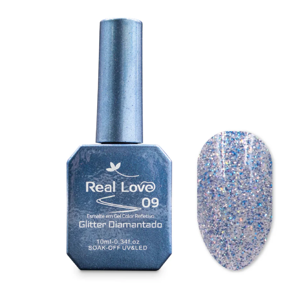 Esmalte UV Gliter Refletivo 09 Real Love