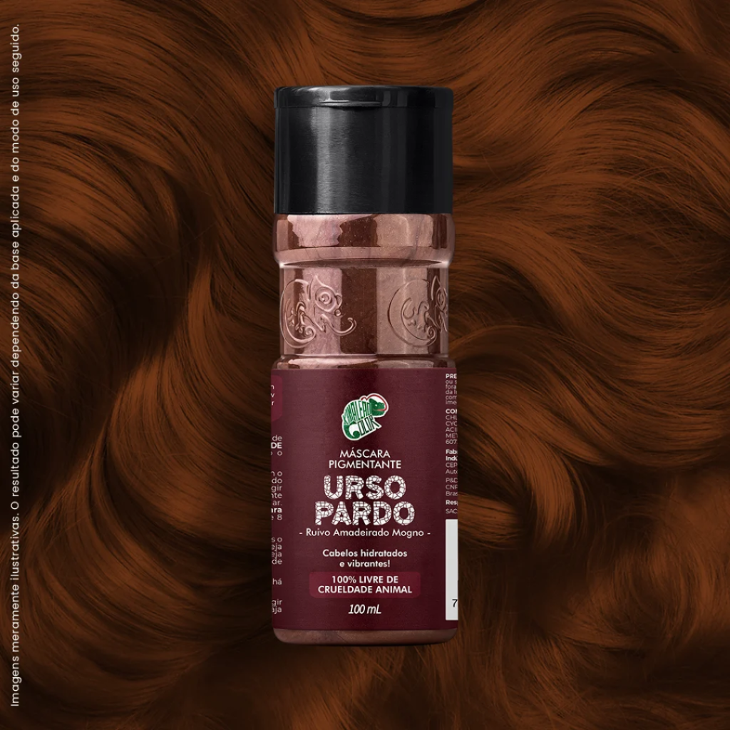 Matizador Marrom Máscara Kamaleão Urso Pardo 100ml  