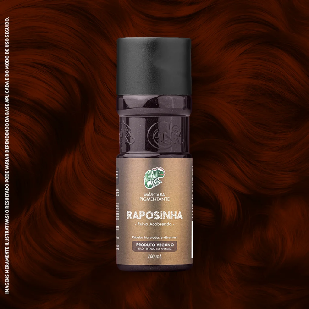 Matizador Marrom (Cobre) Máscara Kamaleão Raposinha 100ml 