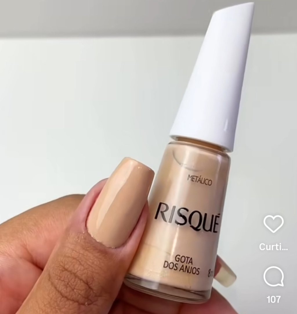 Esmalte Nude Risqué Gota dos Anjos 