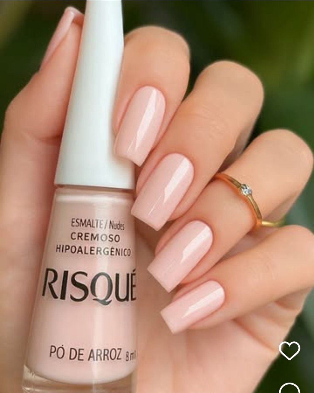 Esmalte Nude Risque Pó de Arroz 