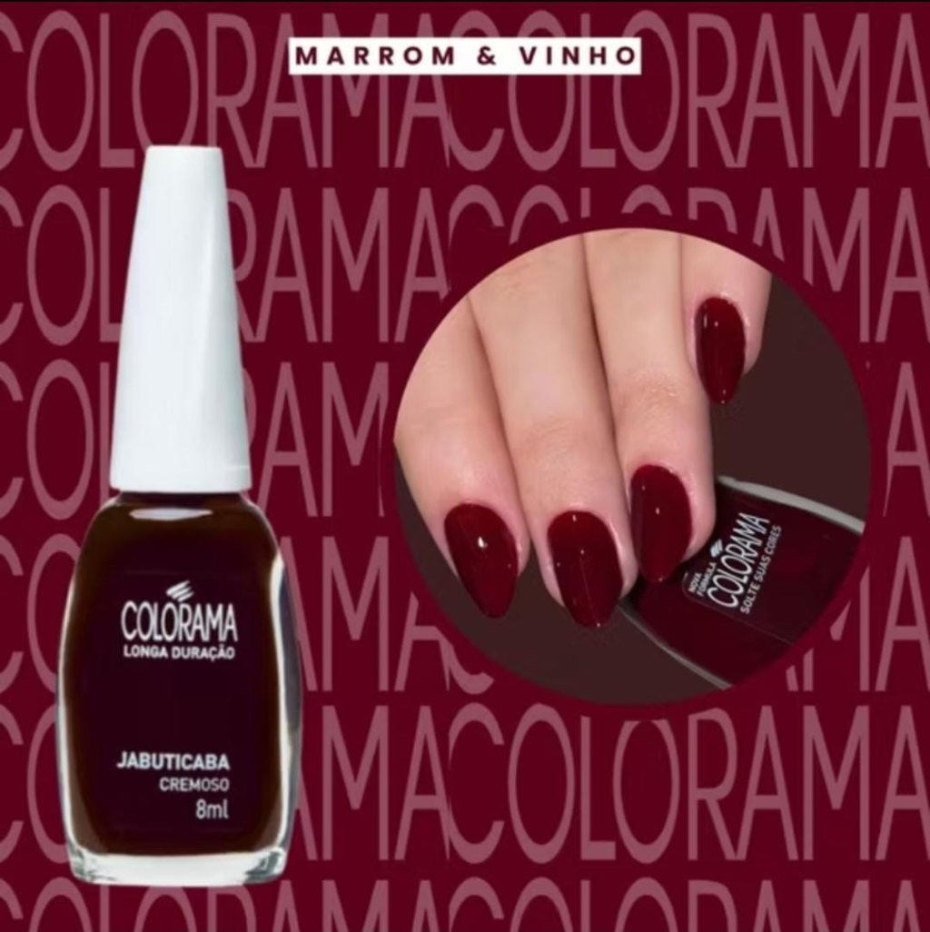 Esmalte Vermelho Colorama Jabuticaba 