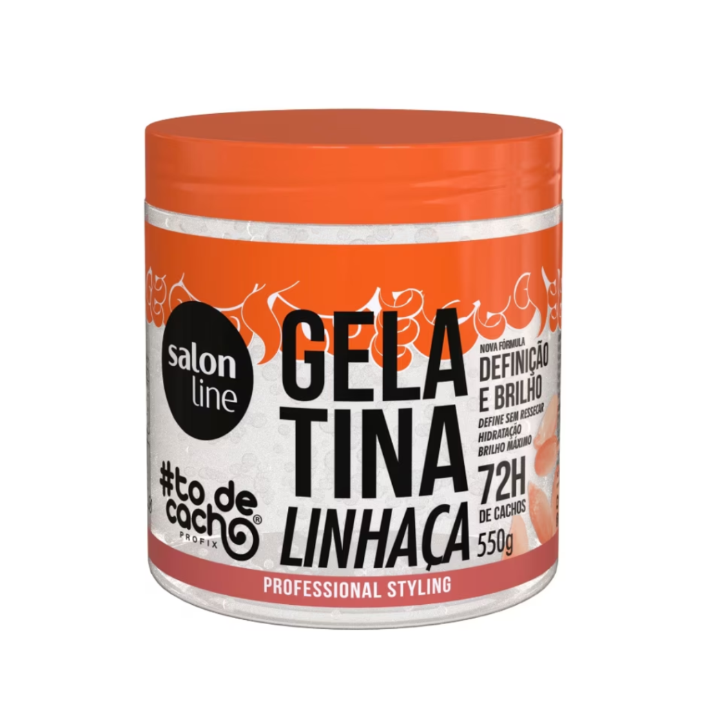 Gelatina Salon Line To de Cachos Linhaça 550g 
