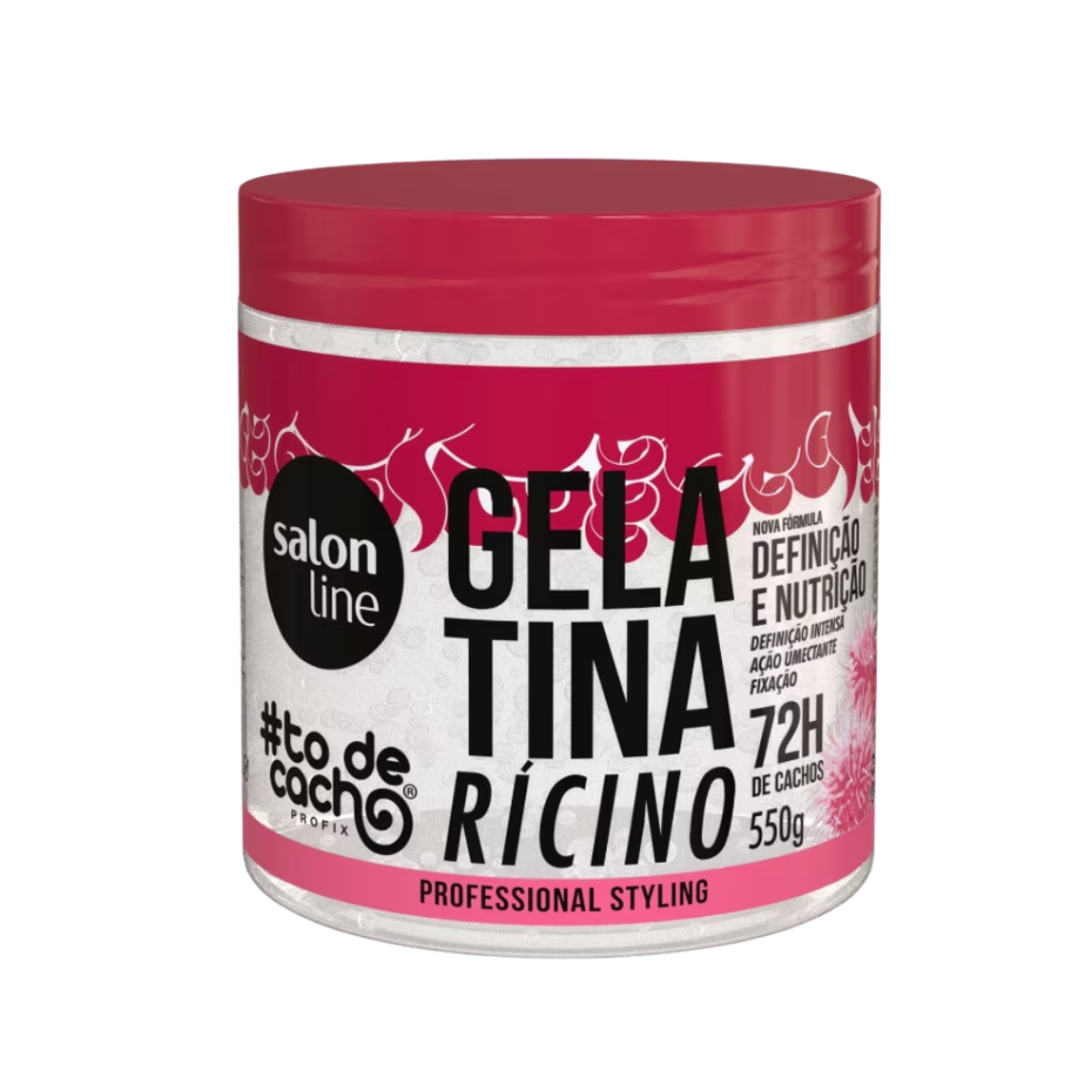 Gelatina Salon Line To de Cachos Rícino 550g