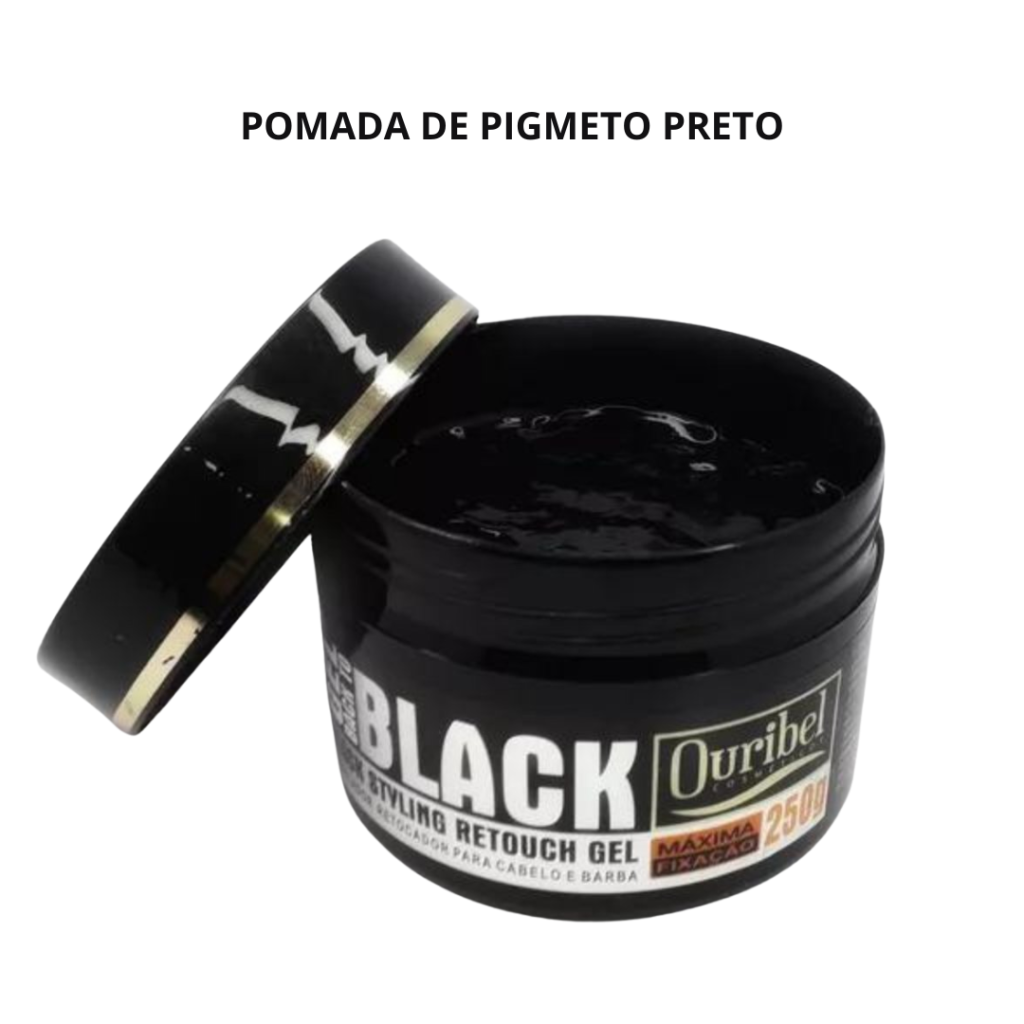 Gel Ouribel Black Stlying Máxima Fixação 250g 