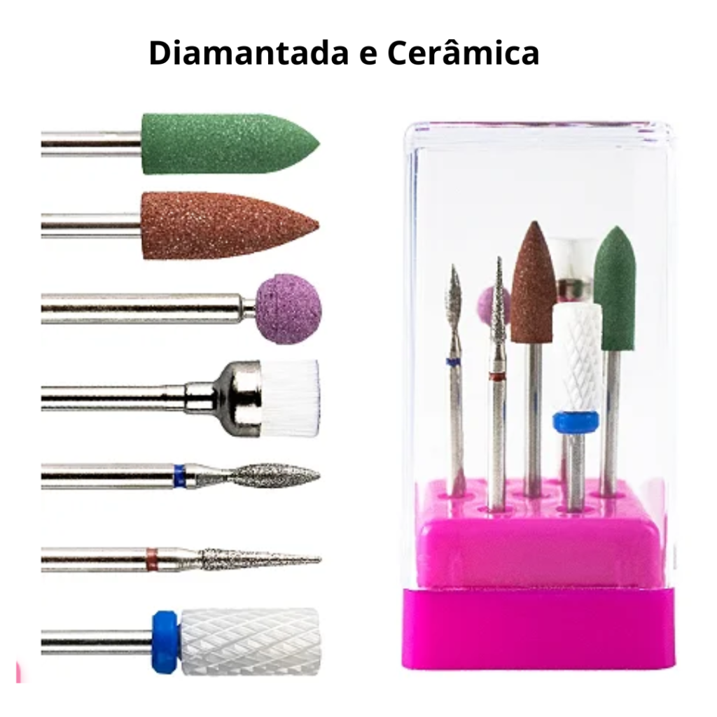 Kit de Broca Diamantada e Cerâmica SUPORTE