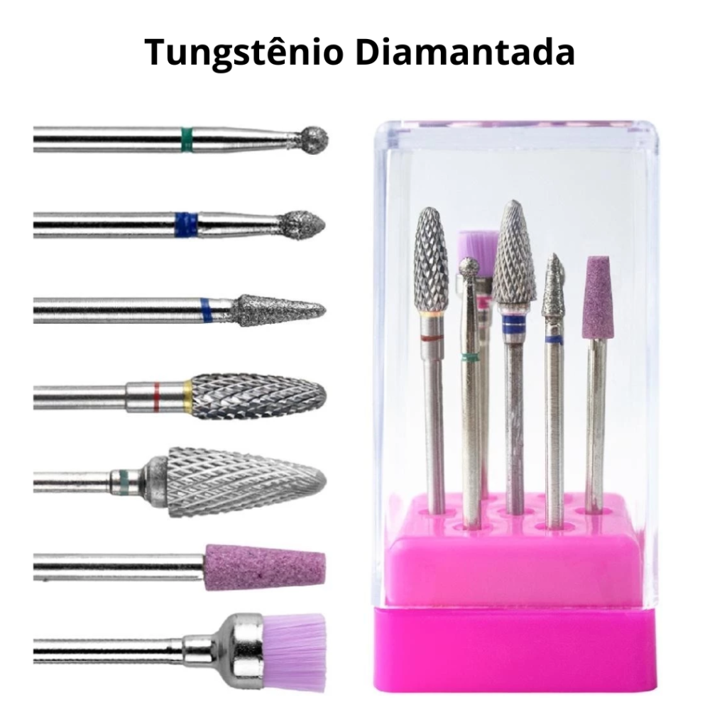 Kit Brocas Tungastênio Diamantads - SUPORTE 