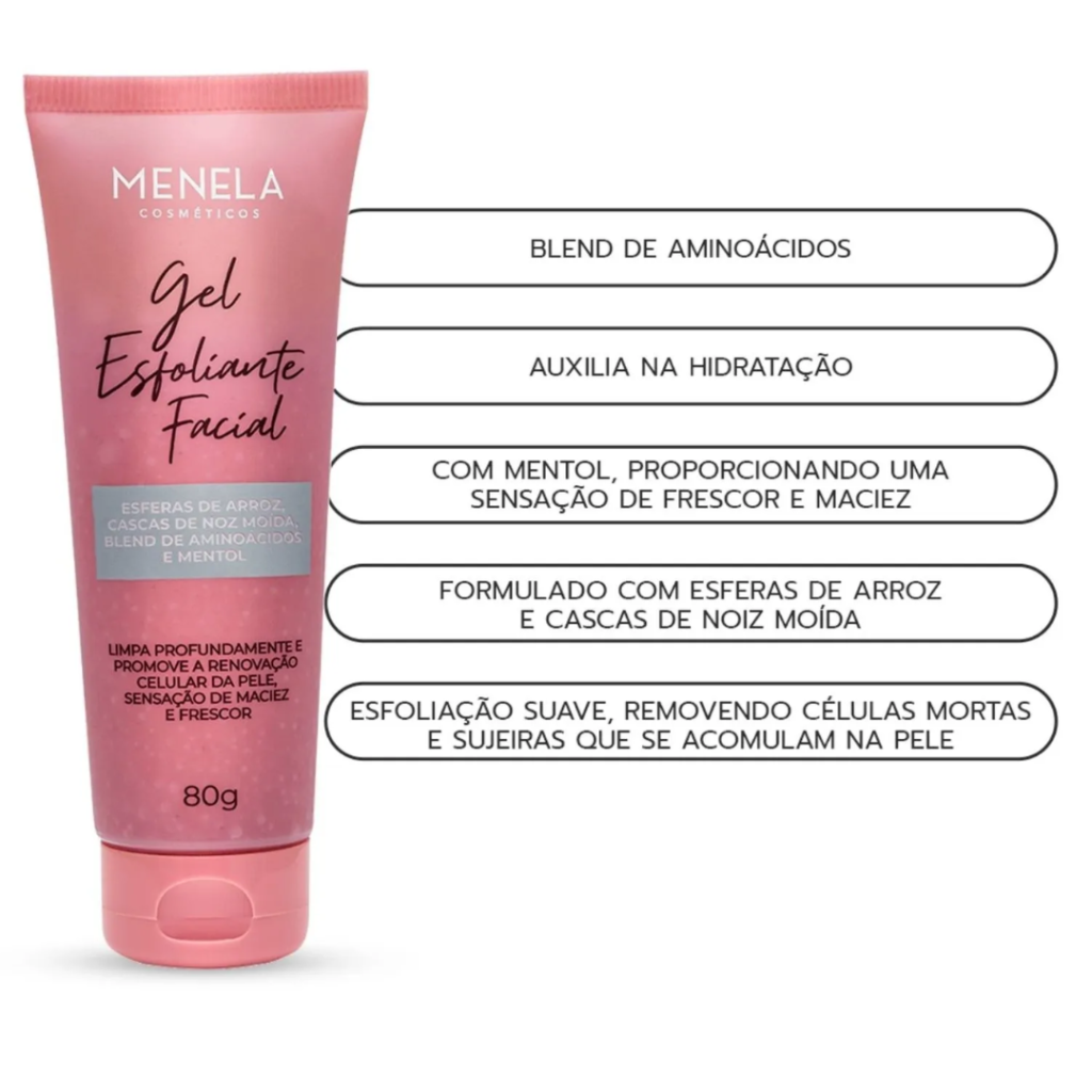 Gel Esfoliante Facial Menela 80g 