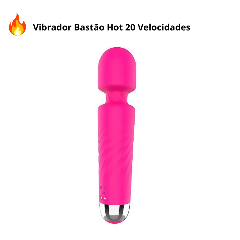 Vibrador Bastão 20 Speed Preto 