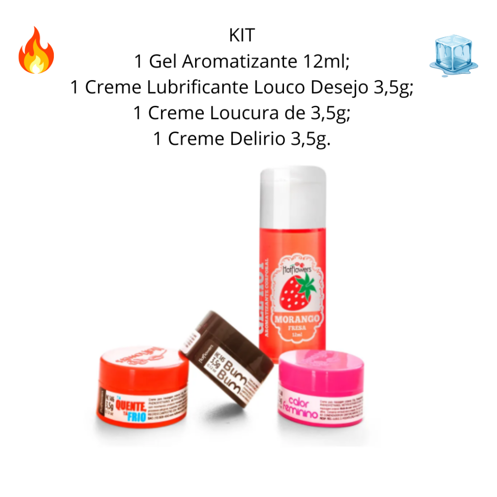 Kit Hot Flowers Sedução 
