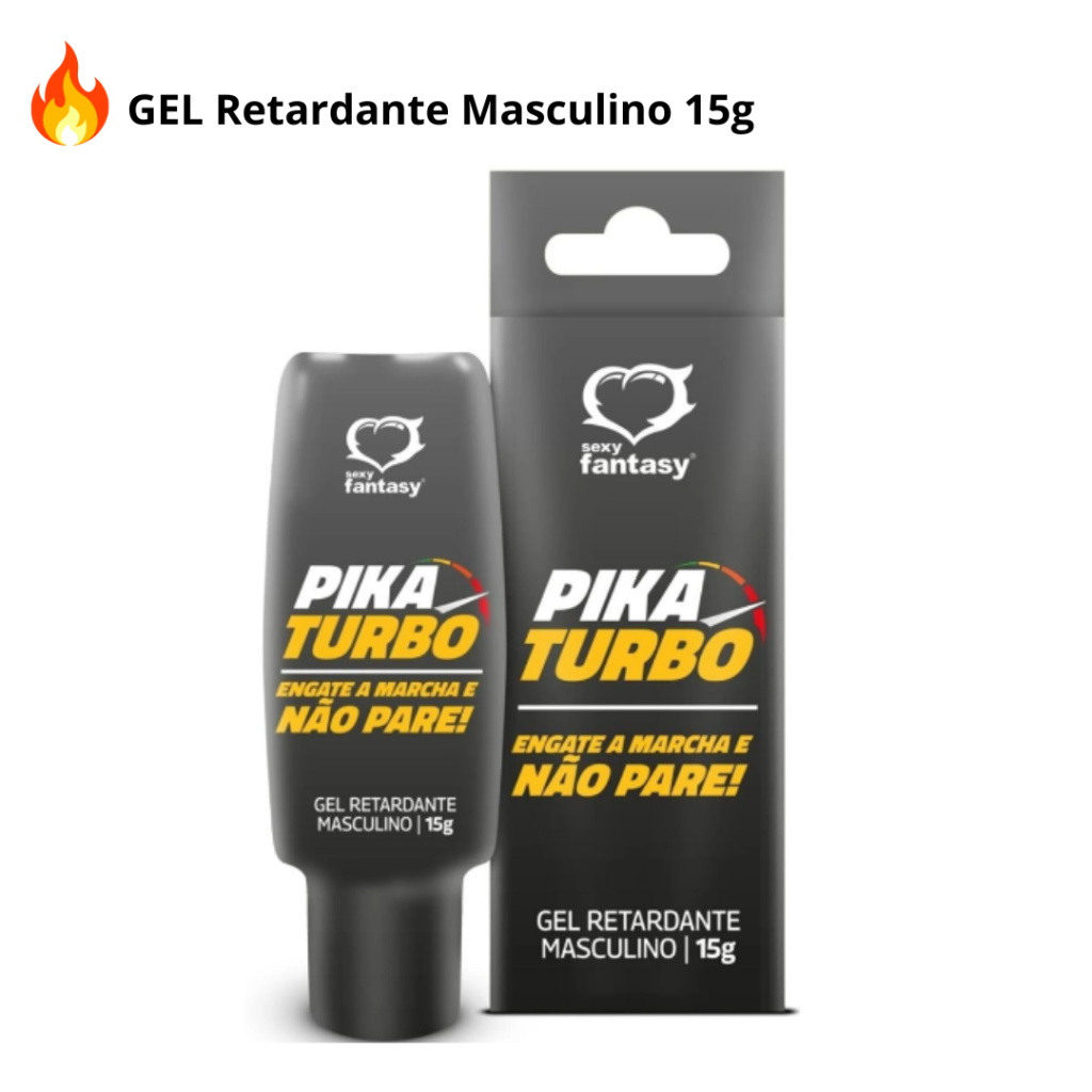 Gel Retardante Masculino Pika Turbo 15g 