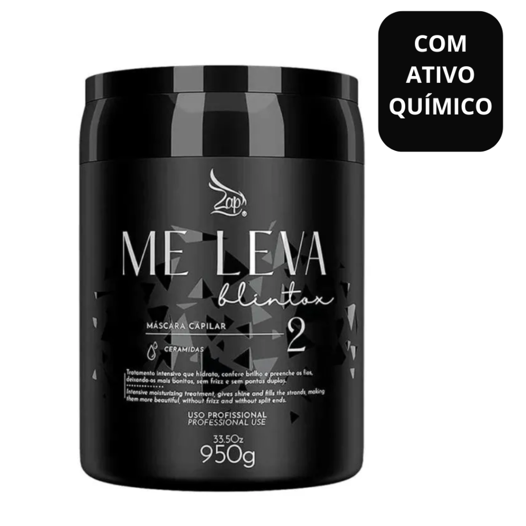 Máscara Redutora Zap 950g Blindox Me Leva Black 