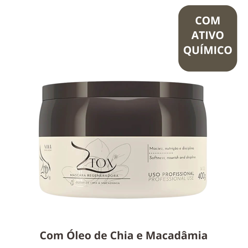 Ztox Zap 400g Redutor de Volume Óleo de Chia e Macadâmia 