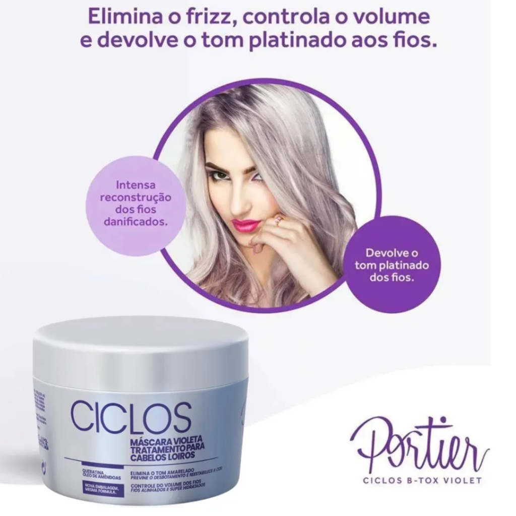 Máscara Redutora Portier Ciclos Violet 250g 