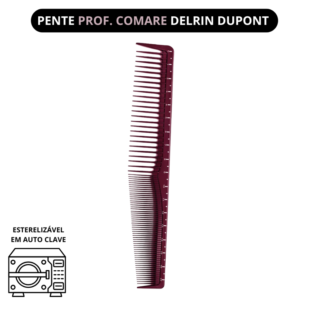 Pente Profissional Comare Delrin DuPont 