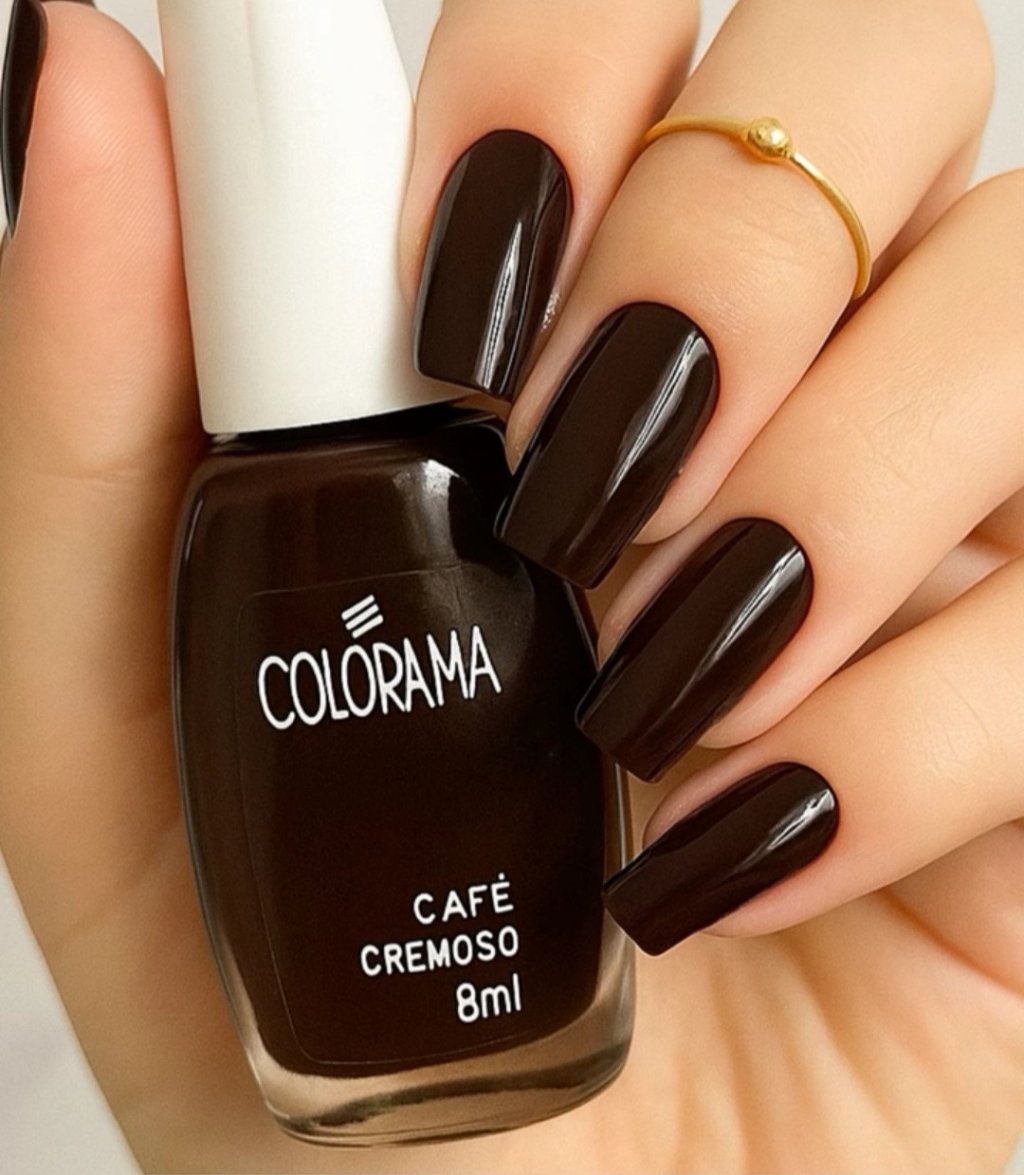 Esmalte Marrom Colorama Café 