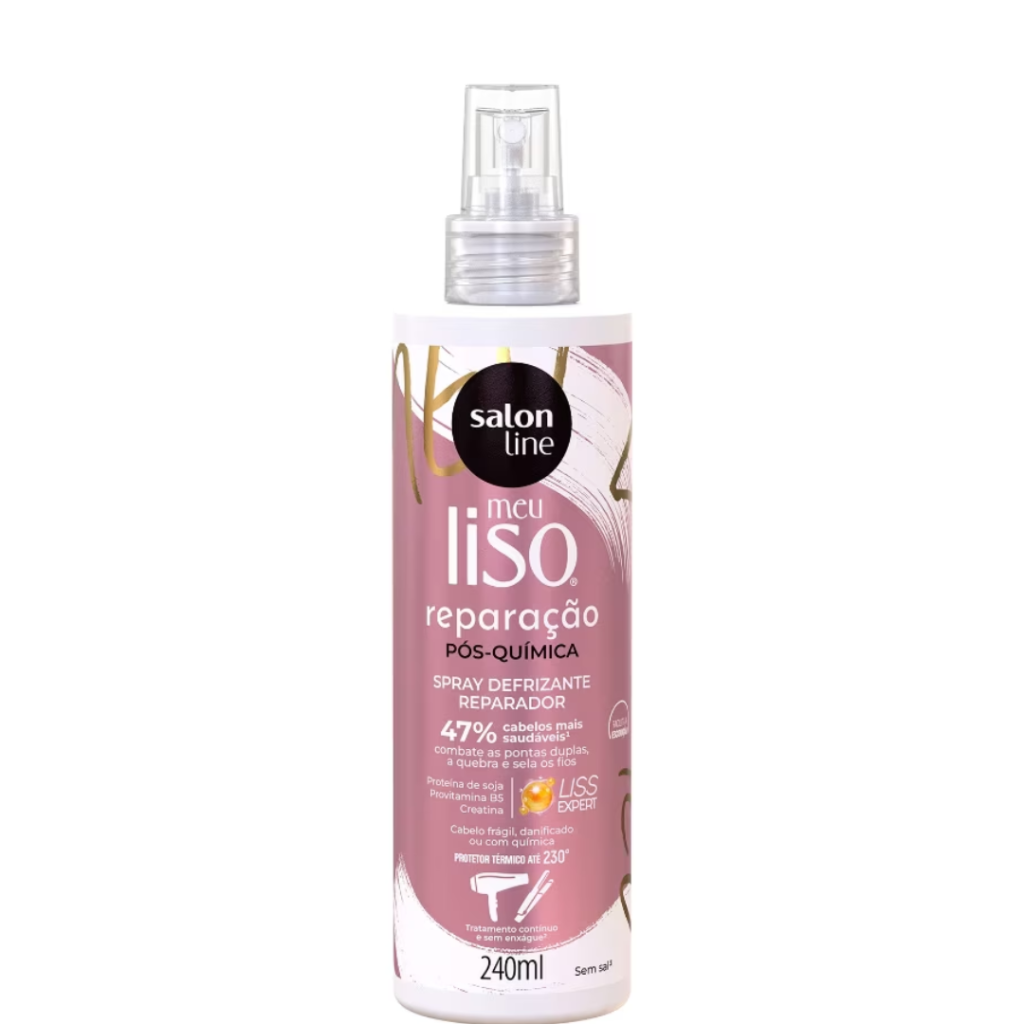 Spray Defrizante Protetor Térmico Meu Liso Reparação Salon Line 240ml