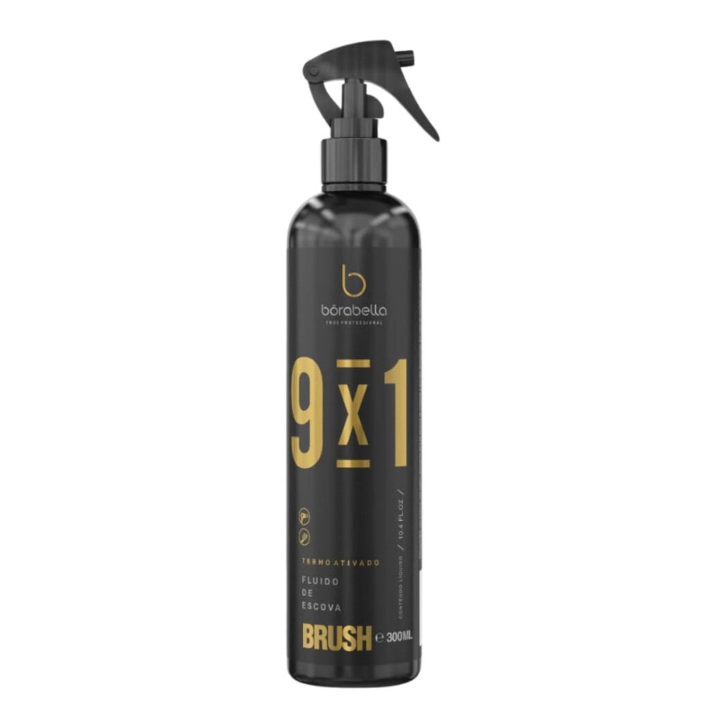 BORABELLA BRUSH 9X1 FLUIDO DE ESCOVA TERMOATIVADO SPRAY - 300ML 