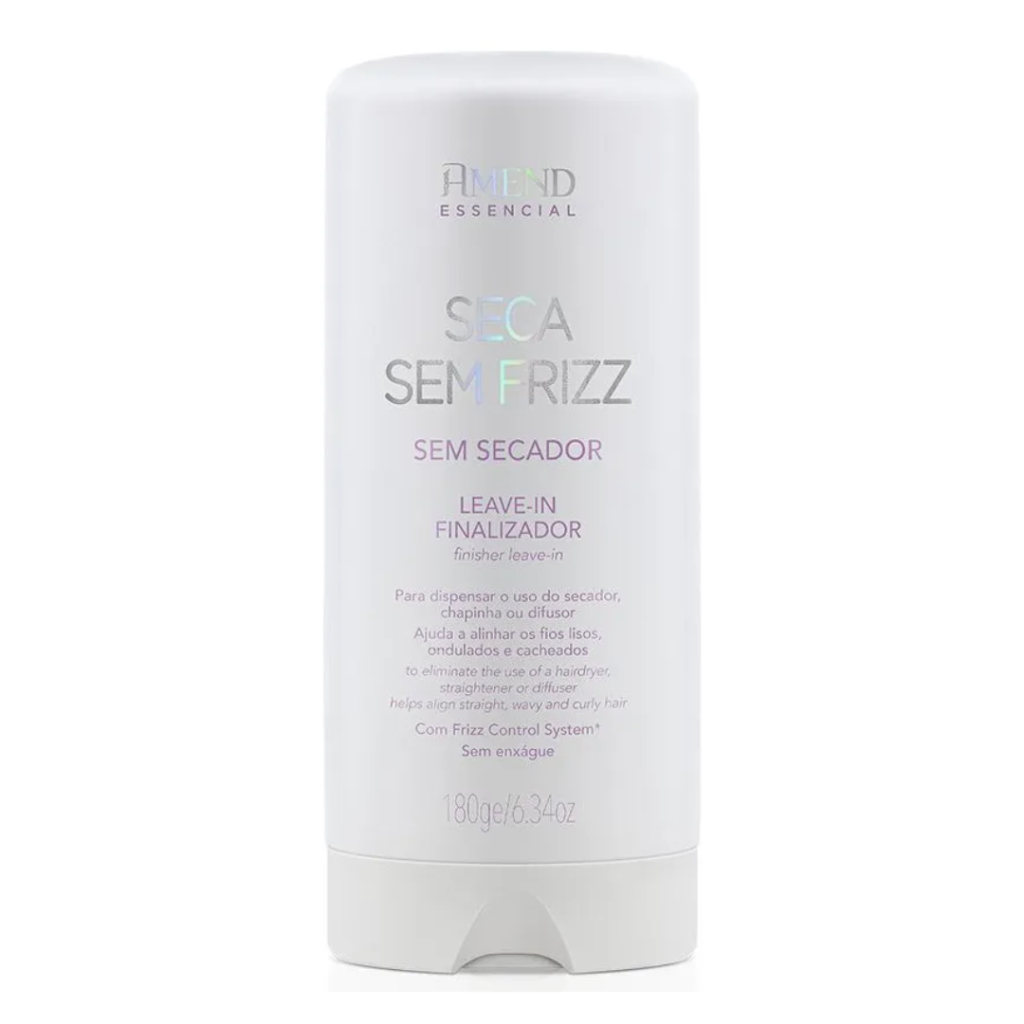Leave-in Finalizador Seca Sem Frizz Amend Essencial 180ml