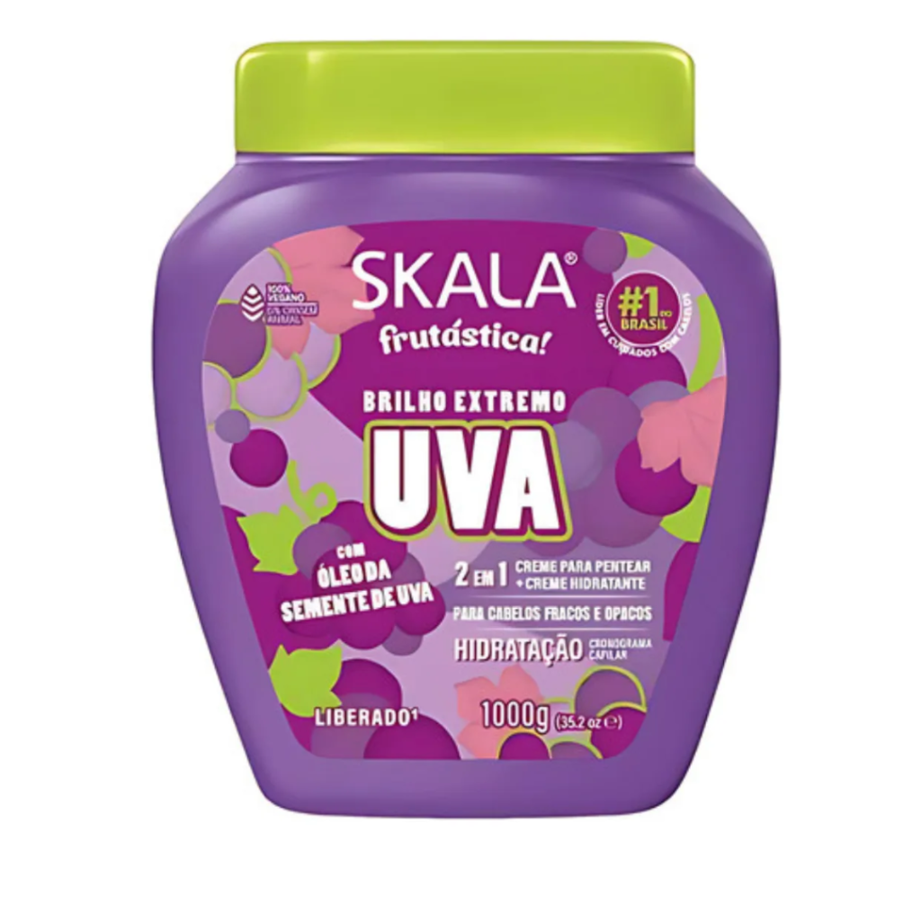 Creme de Tratamento Skala 2 em 1 Uva 1000g