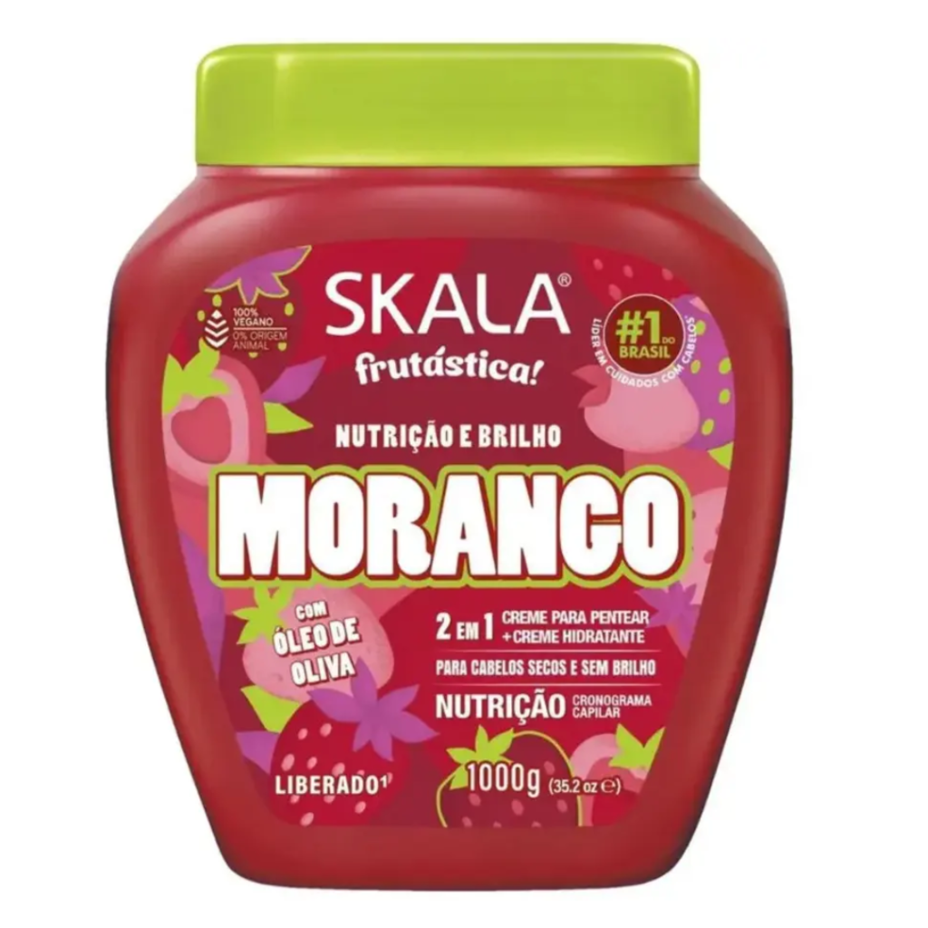 Creme De Tratamento Skala 2 Em 1 Morango 1000g