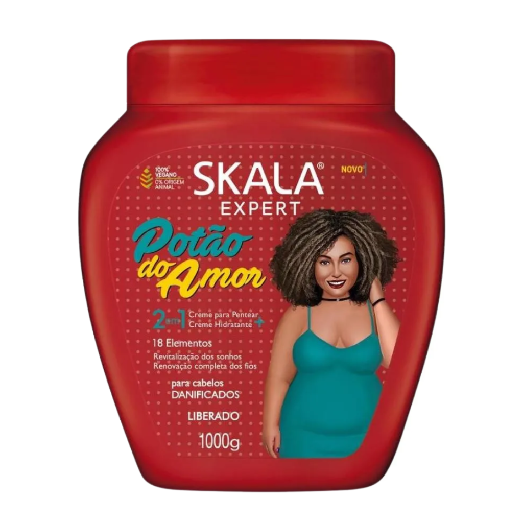 Creme Skala Máscara Capilar 2 em 1 Potão de Amor 1000g 
