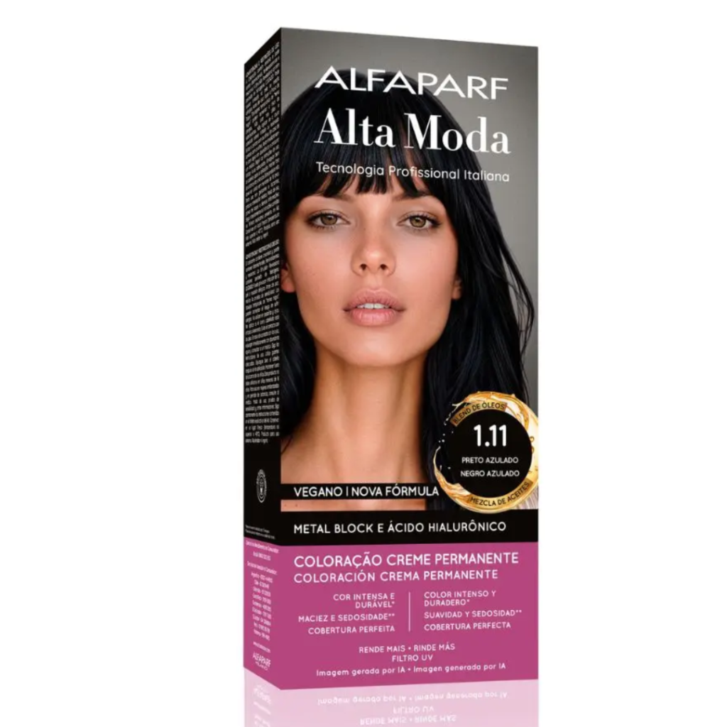 Tinta Preto Azulado Alta Moda 1.11